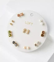 Pineapple Stud Earring Set