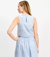 Floral Embroidered Shell