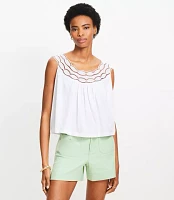 Petite Cutout Lace Tank Top