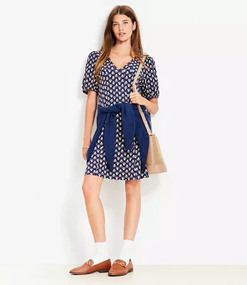 Petite Garden Seamed Mini Dress