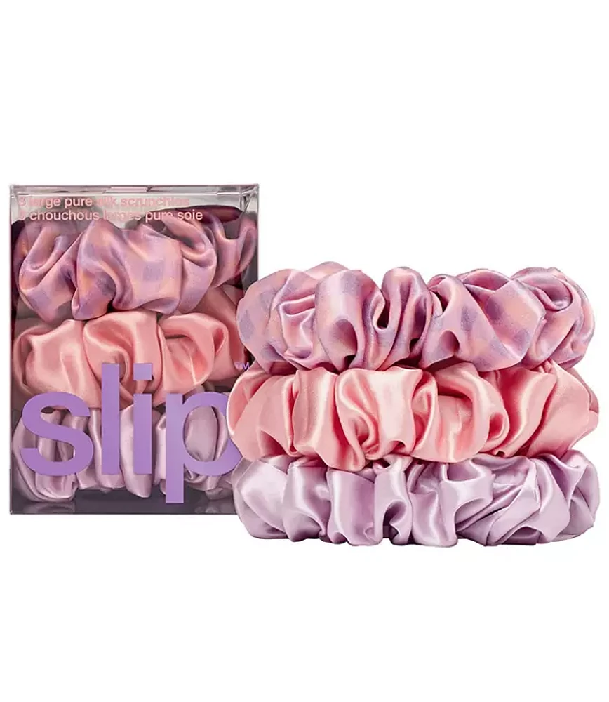 Slip Silk Belleflower Large Scrunchie Set