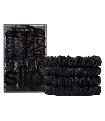 Slip Silk Black Skinny Scrunchies