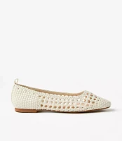 Crochet Chain Ankle Strap Ballet Flats