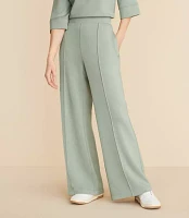 Petite Lou & Grey Scubasoft Pintucked Wide Leg Pants