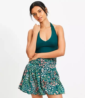 Petite Garden Bubble Hem Mini Skirt