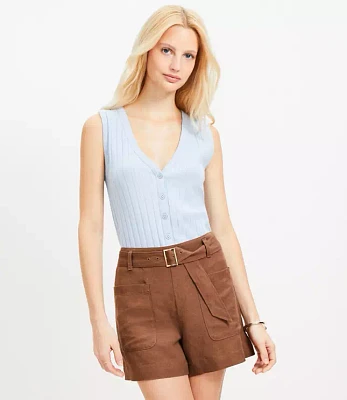 Pointelle Ribbed Vest Top