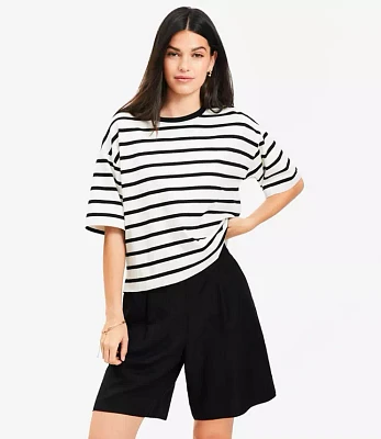 Petite Striped Modern Tee