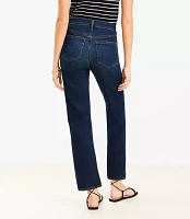 Curvy Mid Rise Slim Jeans Rich Dark Indigo Wash