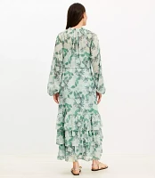 Petite Gardenia Ruffle Maxi Dress