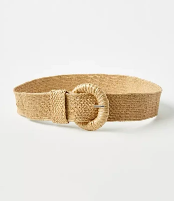 Raffia Stretch Belt