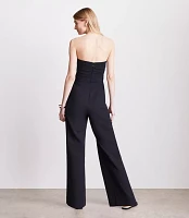 LOFT Versa Crepe Drape Strapless Jumpsuit