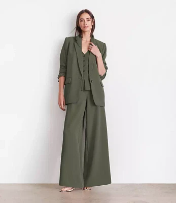 LOFT Versa Crepe Drape Relaxed Blazer