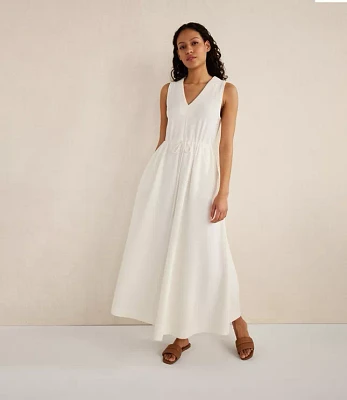 Haven Well Within Cotton Blend Textured Midi Dress
