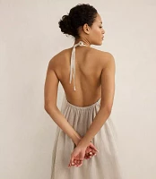 Haven Well Within Linen Halter Midi Dress