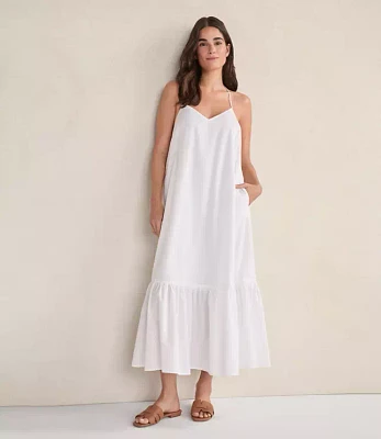 Haven Well Within Organic Cotton Poplin Tiered Midi Dress
