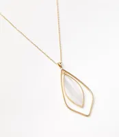 Mother Of Pearl Modern Pendant Necklace