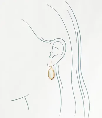 Mother Of Pearl Modern Drop Earrings