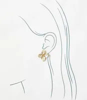 Oversized Flower Stud Earrings