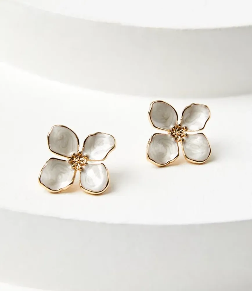 Oversized Flower Stud Earrings