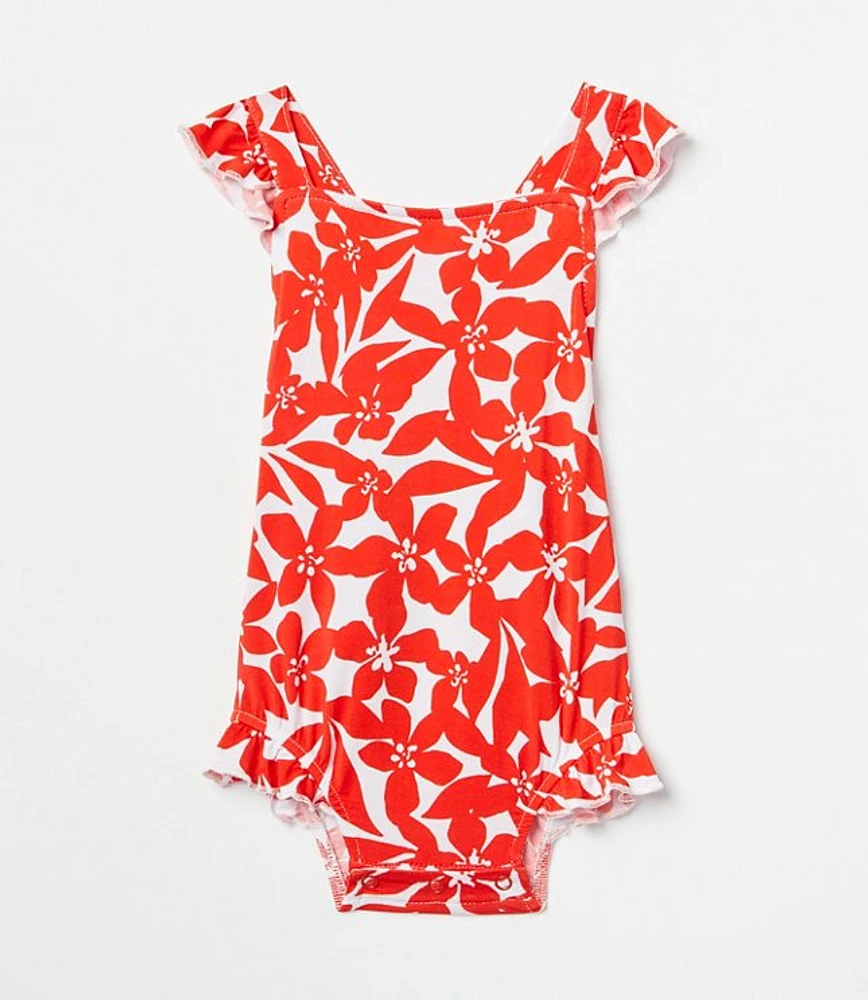 Posh Peanut x LOFT Ruffled Strap Bubble Romper