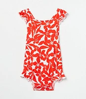 Posh Peanut x LOFT Ruffled Strap Bubble Romper