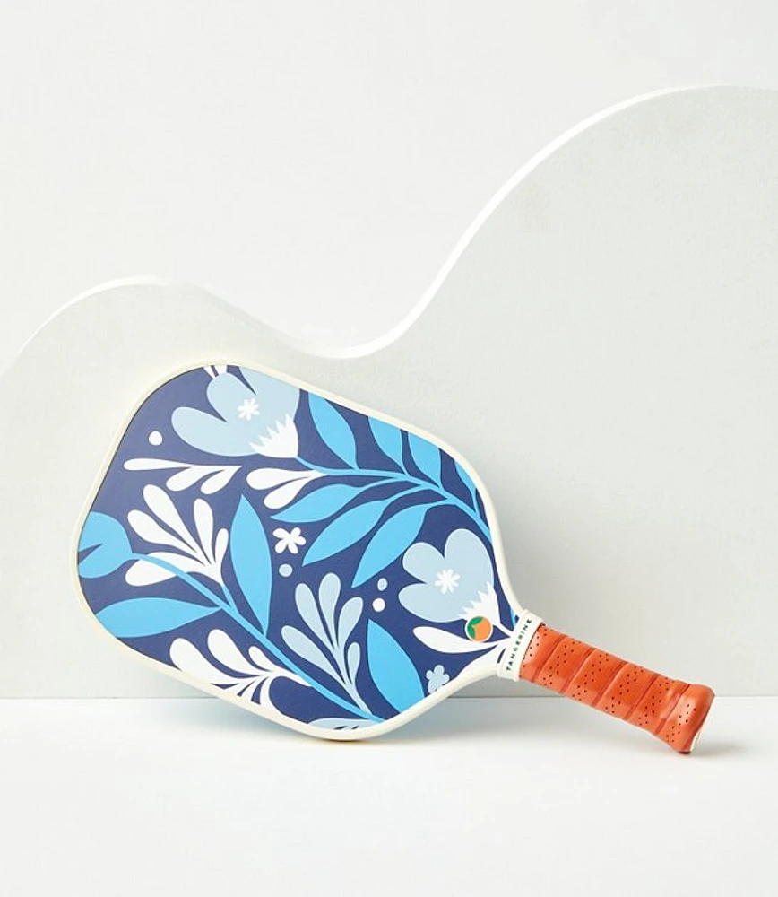 Tangerine Floral Pickleball Paddle