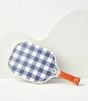 Tangerine Gingham Pickleball Paddle