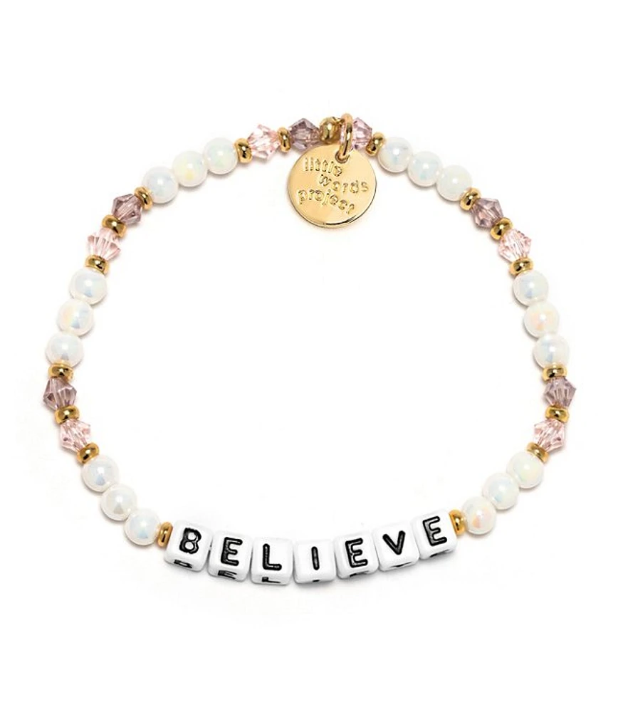 Little Words Project Believe Stretch Bracelet