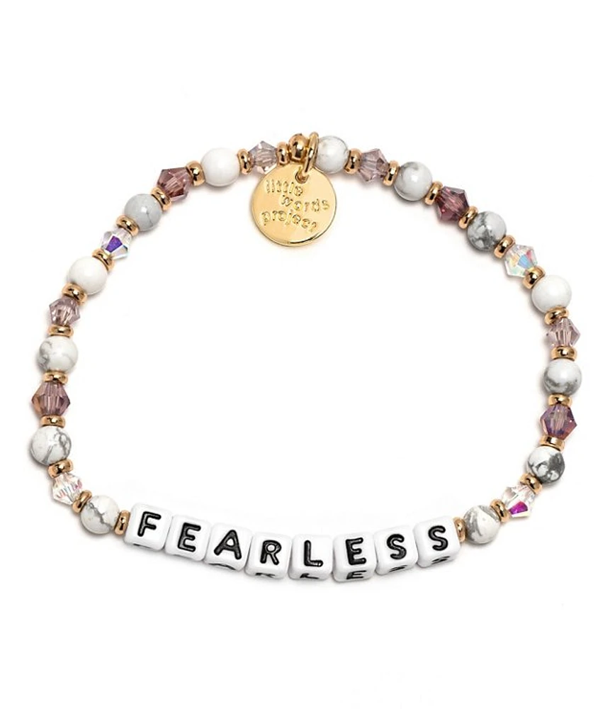 Little Words Project Fearless Stretch Bracelet