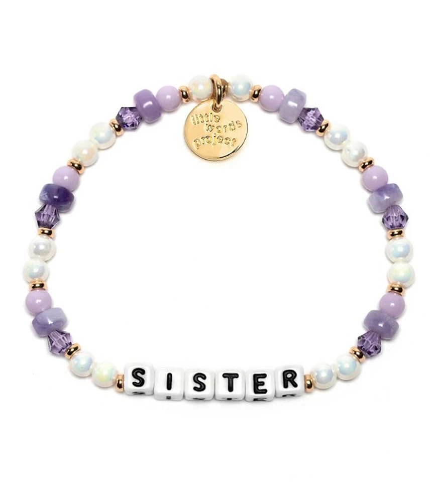 Little Words Project Sisters Stretch Bracelet