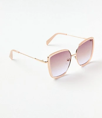 Oversized Metal Sunglasses