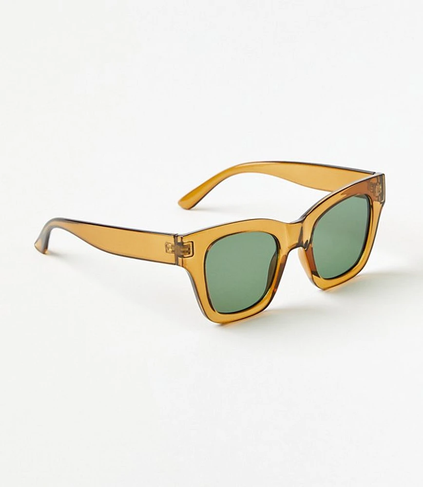 Transparent Square Sunglasses