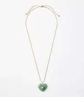 Sparkle Marbleized Heart Necklace
