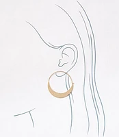 Crescent Hoop Earrings