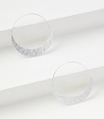 Crescent Hoop Earrings