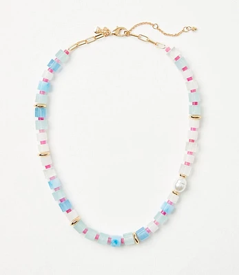 Mixed Beaded Statement Necklace