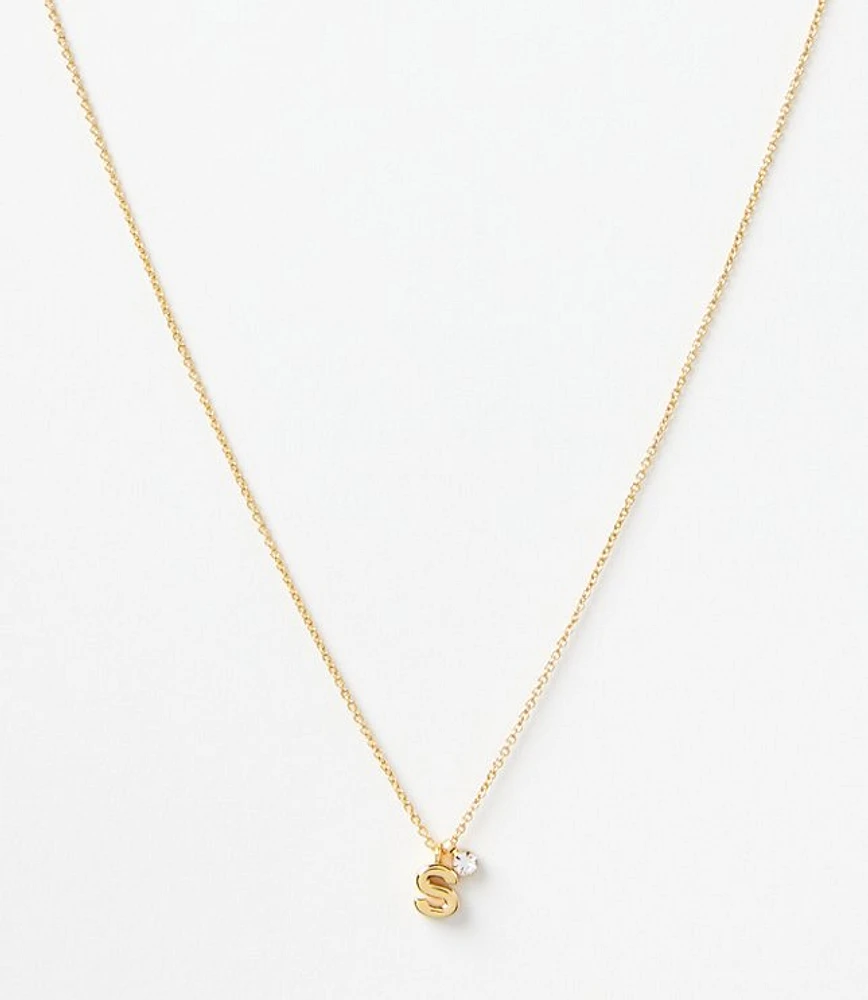 Demi Fine Delicate Initial Necklace