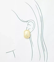 Oversized Oval Stud Earrings