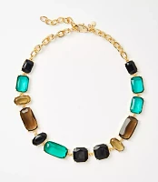 Mixed Crystal Statement Necklace