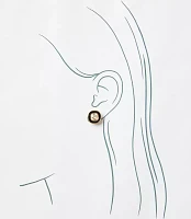 Enamel Sparkle Stud Earrings