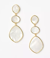 Mother Of Pearl Drop Statement Earrings