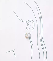 Pearlized Sparkle Pull Through Earrings