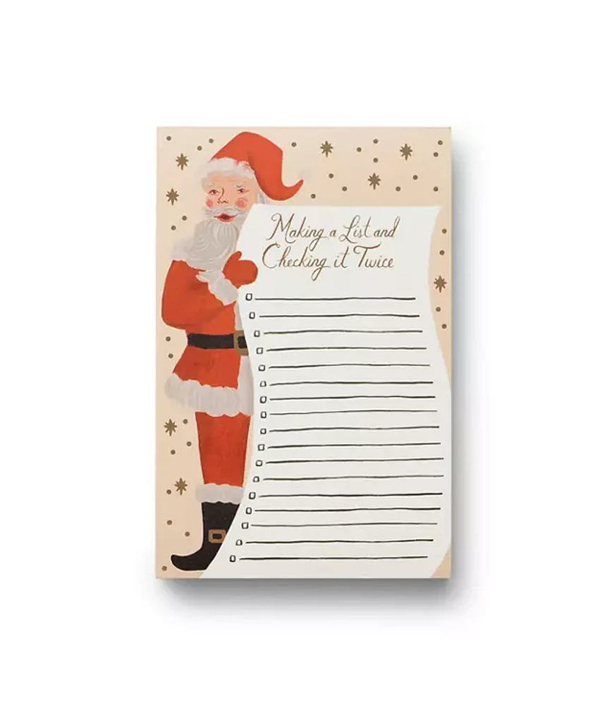 Rifle Paper Co. Santa's List Notepad