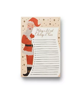 Rifle Paper Co. Santa's List Notepad