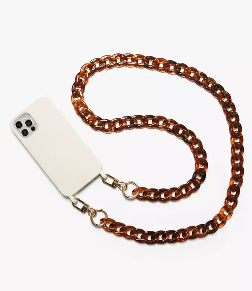 Cordée Tortoiseshell Print Curby Phone Chain