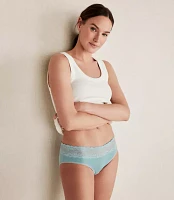 Haven Well Within Cotton Bikini with Lace Waist