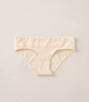 Haven Well Within Cotton Bikini with Lace Waist