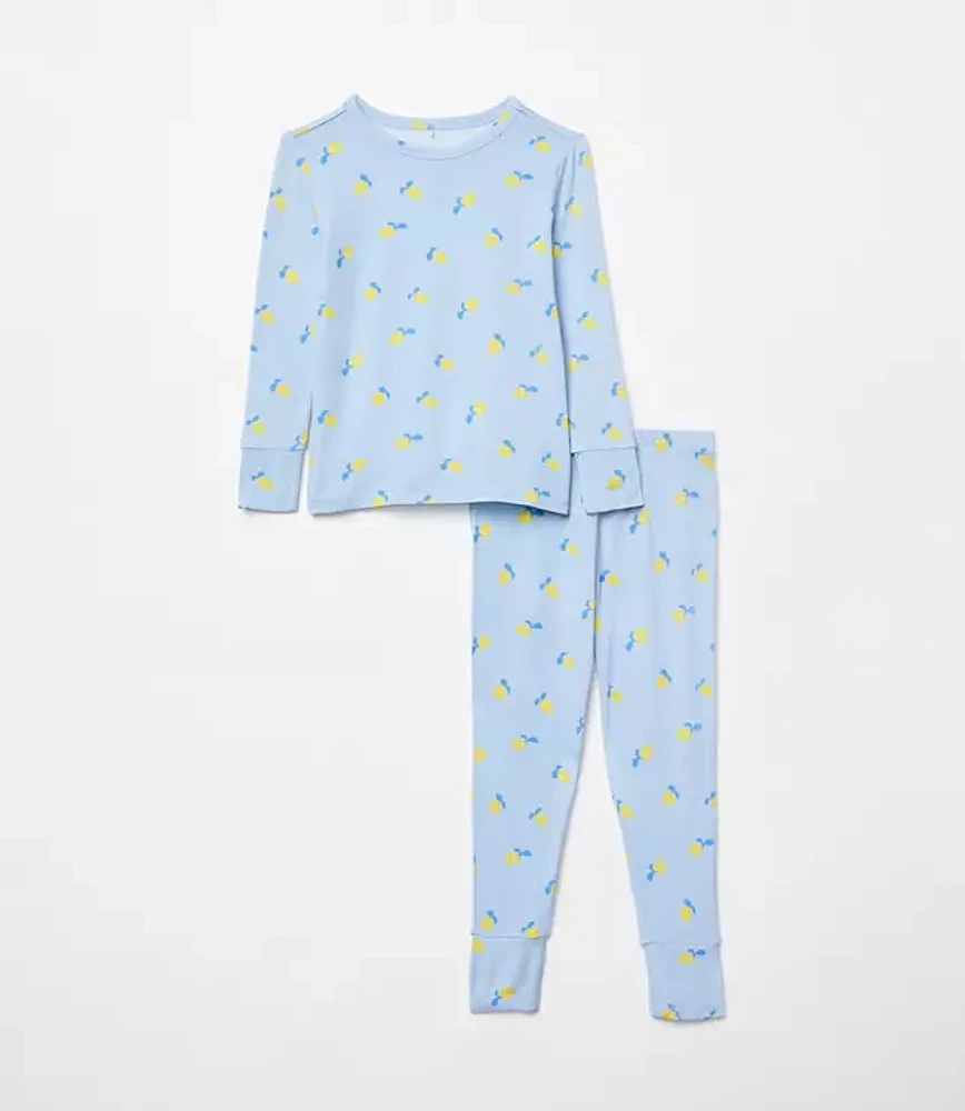 Posh Peanut X LOFT Lemon Long Sleeve Basic Pajama