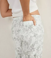 Haven Well Within Organic Cotton Jersey Botanical Green Curved Hem Pants
