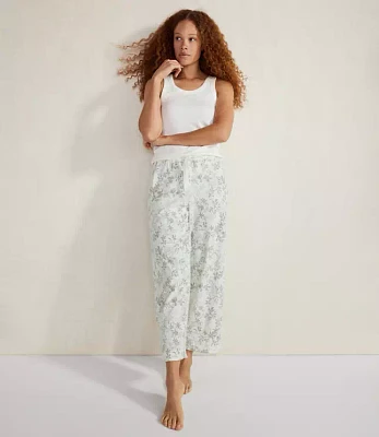 Haven Well Within Organic Cotton Jersey Botanical Green Curved Hem Pants